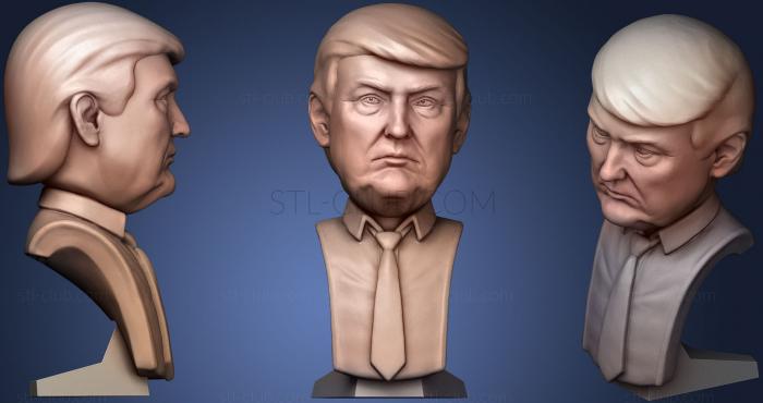 3D мадэль Дональд Трамп (STL)